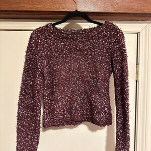 Wild Fable Thick Knit Maroon Sweater